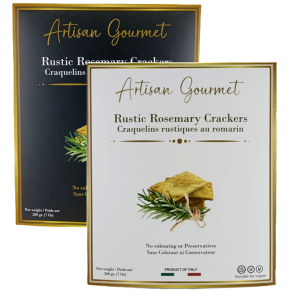Artisan Gourmet rustic rosemary crackers 200 gr.,